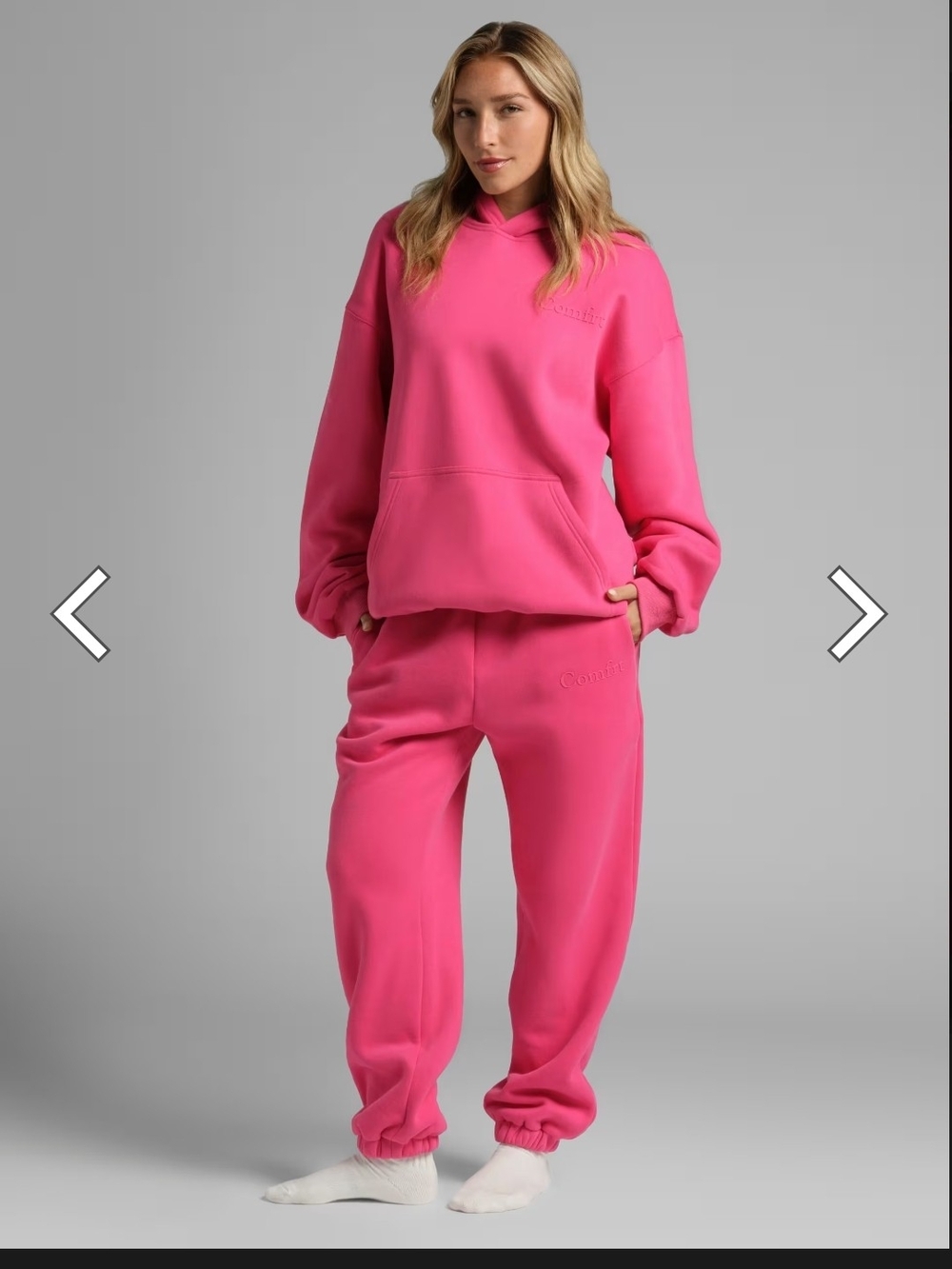 Comfrt Minimalist Hoodie - Hot Pink - 2XL - Picture 5 of 6